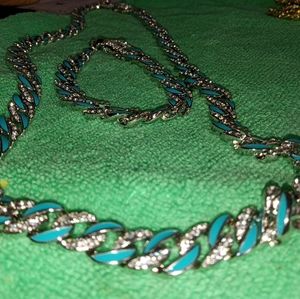 Brass chain with cz diamonds